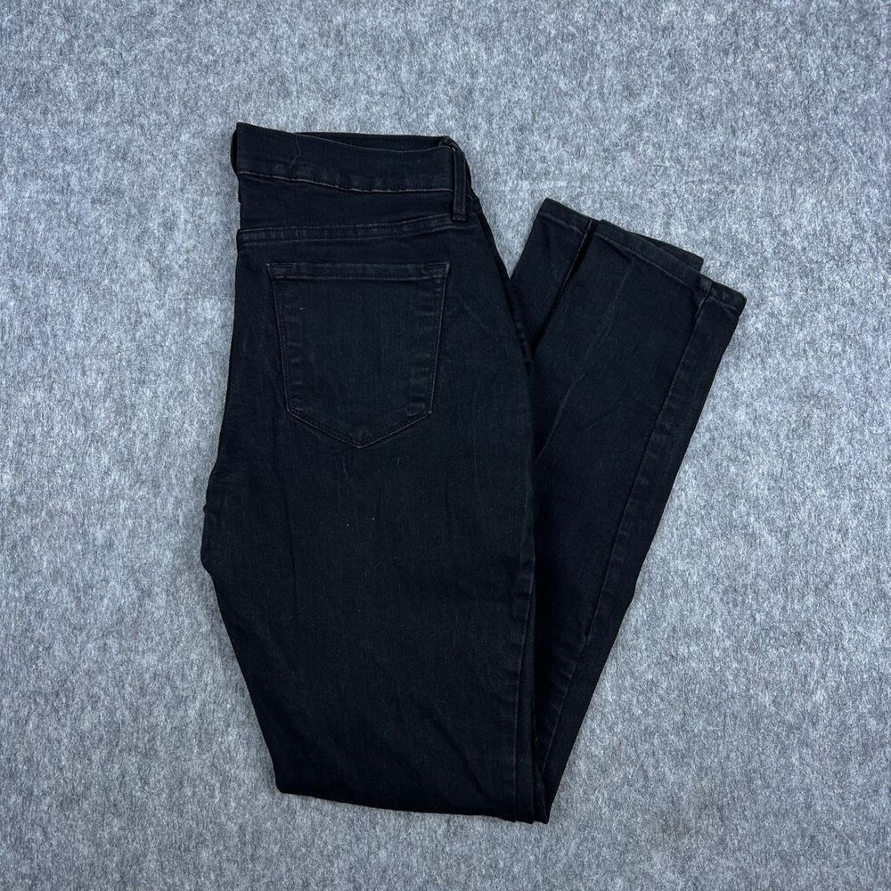 Old Navy Women's Curvy Profile Mid-Rise Jeans Black Denim Stretch Size 6 Regular